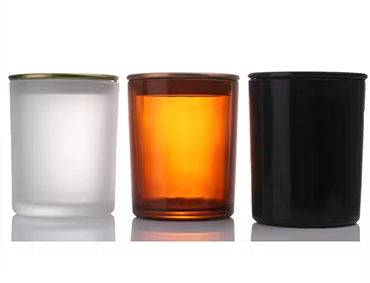 Empty 8oz 250ml Amber Glass Candle Holders